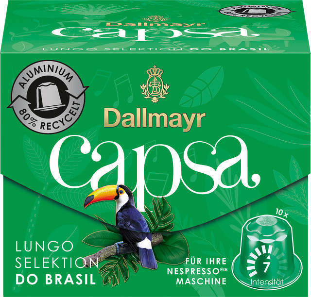 Capsa Lungo Selektion do Brasil, Kaffeekapseln, 10 Stück - Bild 1