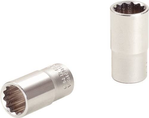 KS Tools 1/4 Zoll 12-kant Stecknuss 4,5 mm kurze Ausführung in Silber - Bild 1