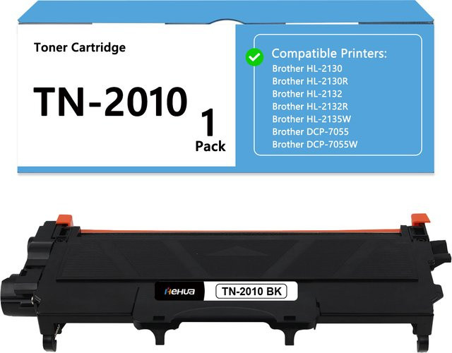 Brother TN2010 Tonerkartusche Schwarz kompatibel mit Brother HL-2130 2130R 2132 2132R 2135W und DCP-7055 7055W - Bild 1