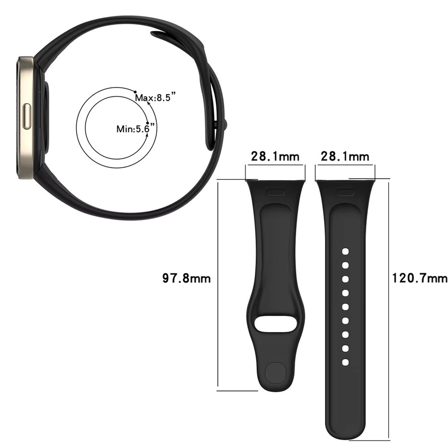 Xiaomi Uhrenarmband Silikon, Weiß, Unisex - Bild 2