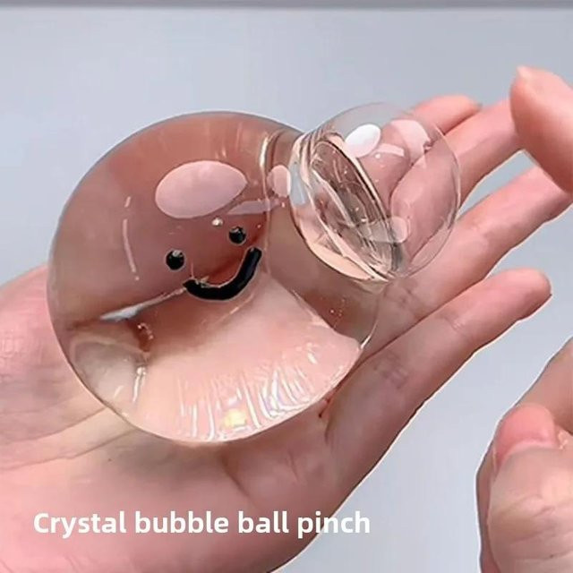 BC Pet Supplies Transparenter Vakuumblasen-Quetschball, braun, 1 Stück - Bild 1