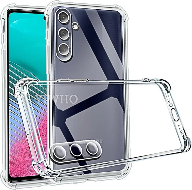 Stoßfeste Silikon Handyhülle für Samsung Galaxy M54 M34 M14 M04 M53 M23 M13 5G/4G in Transparent - Bild 1