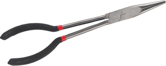 11 Zoll Spitzzange aus Stahl mit rutschfestem Griff in Silber - Bild 1