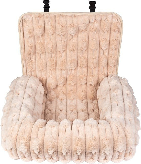 Hundesofa Viva Domo Multi-Tierbett in Beige mit gepunktetem Textildesign - Bild 1