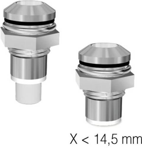 Signal Construct SLQ08KL250M Hohllichtleiter Box aus Metall in Silber mit Durchsteckmontage und Schraubbefestigung - Bild 1