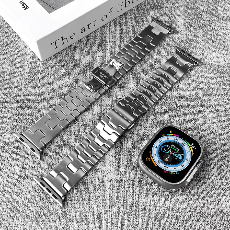 Uhrenarmband Edelstahl, Silber, Unisex - Bild 3