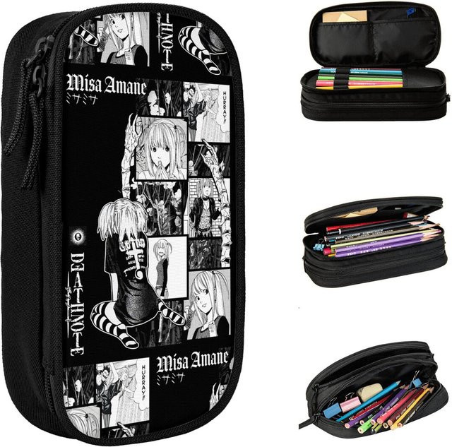 Death Note Misa Amane Federmäppchen in Schwarz aus Textil mit Reißverschluss - Bild 1