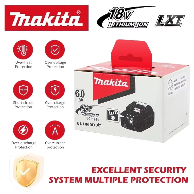 Makita 18V Akku-Set mit 6,0Ah Akku und Ladegerät für Elektrowerkzeuge - Bild 5