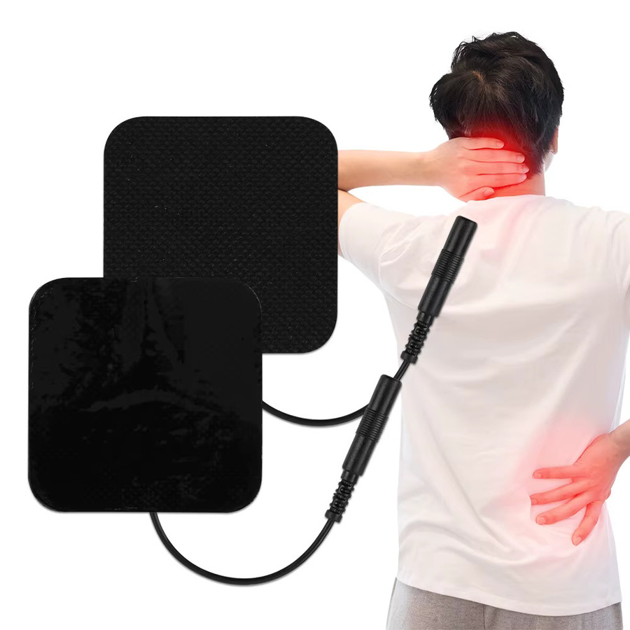 SALORIE TENS EMS Elektrischer Muskelstimulator Ersatzpflaster Selbstklebende Elektrodenpads in Schwarz für Akupunktur und Physiotherapie - Bild 5