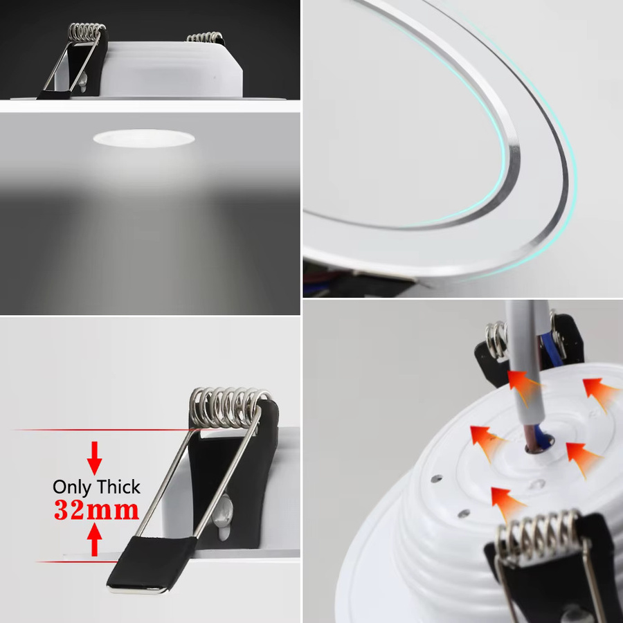 Runder LED Einbaustrahler Deckenlampe White als Downlight für Innenbeleuchtung mit 18W - Bild 3