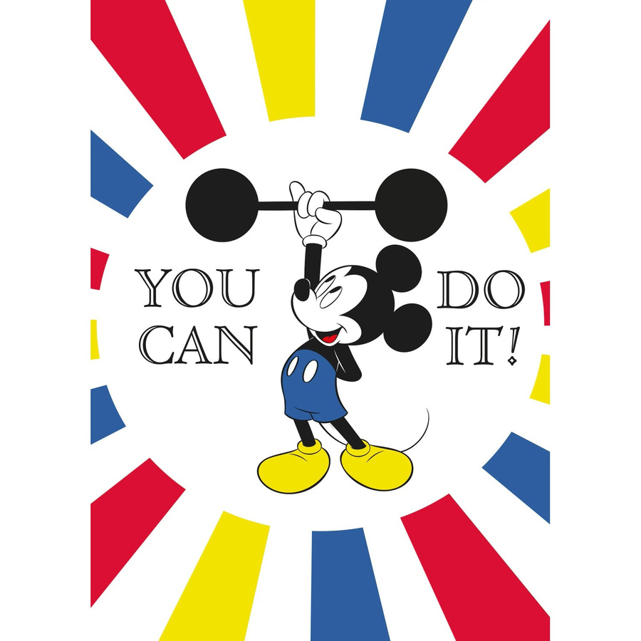 Komar Wandbild Mickey Mouse Do it Paper Poster Multicolor B: 50 cm, H: 70 cm - Bild 2