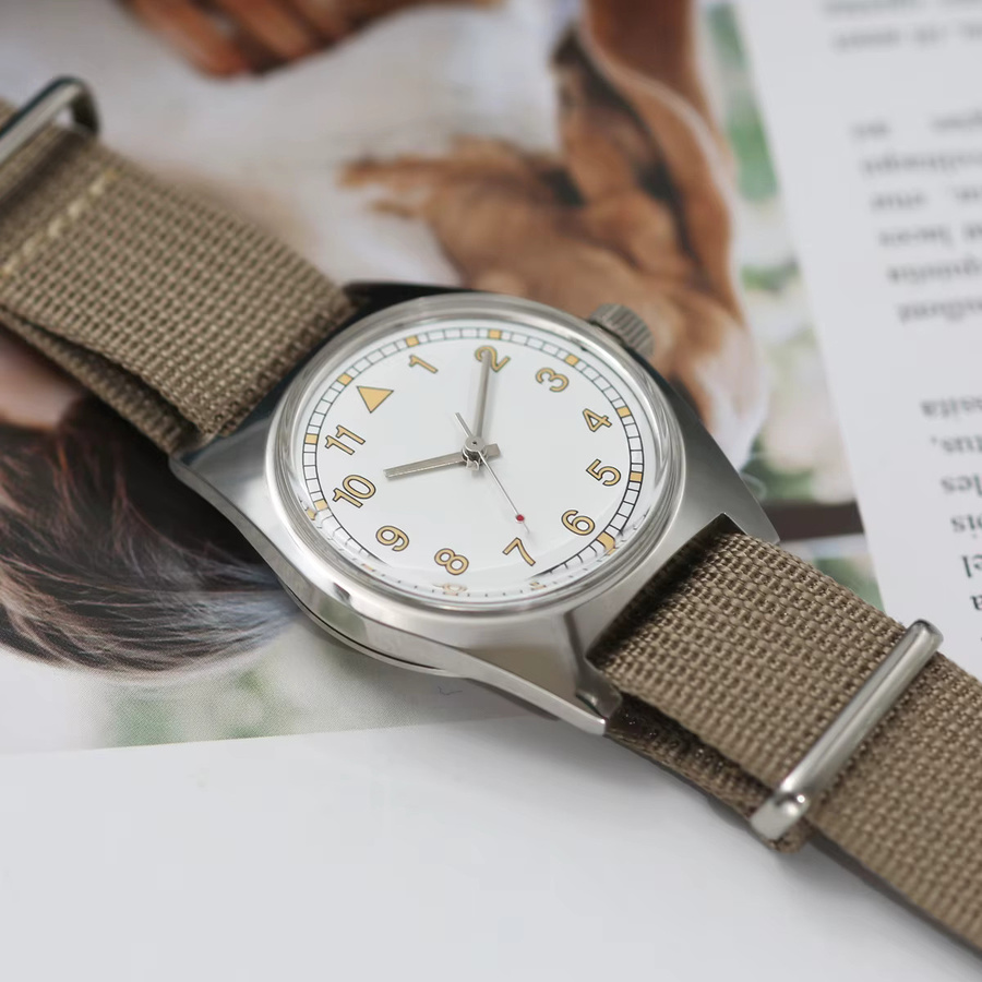 HEIMDALLR Armbanduhr, Herren, Handaufzug, Edelstahl, 36 mm, Weiß - Bild 4