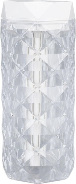Fishine Kleiner Luftbefeuchter mit buntem Prismendesign und Umgebungsbeleuchtung, Transparent - Bild 1