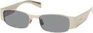 Saint Laurent SL 738 Sonnenbrille, Vollrand, Metall, rectangular, silver, grey, Unisex - Bild 1