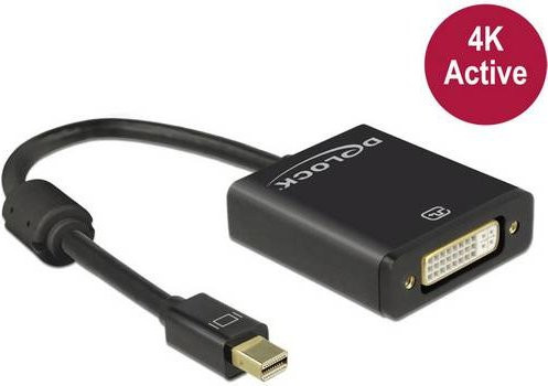 Delock Mini DisplayPort auf DVI-I Adapterkabel, Schwarz, Länge: 0,20 m - Bild 2