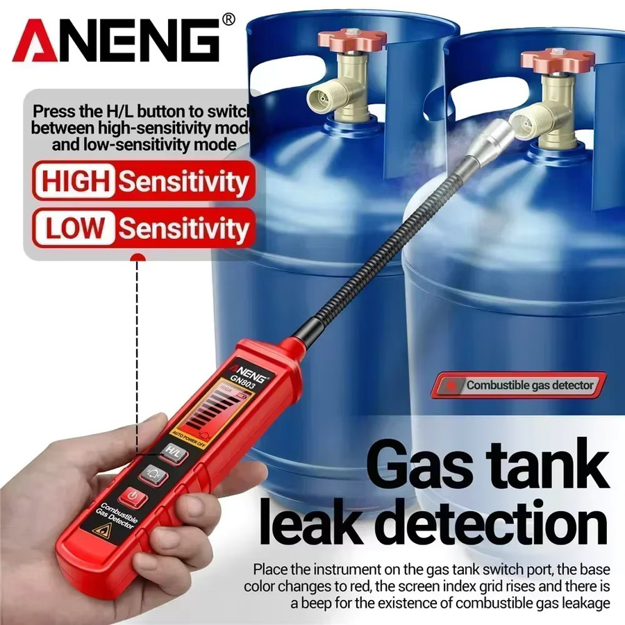 ANENG GN803 Handheld Gas Leck Detektor zur Messung der Methan- und brennbaren Gaskonzentration - Bild 2