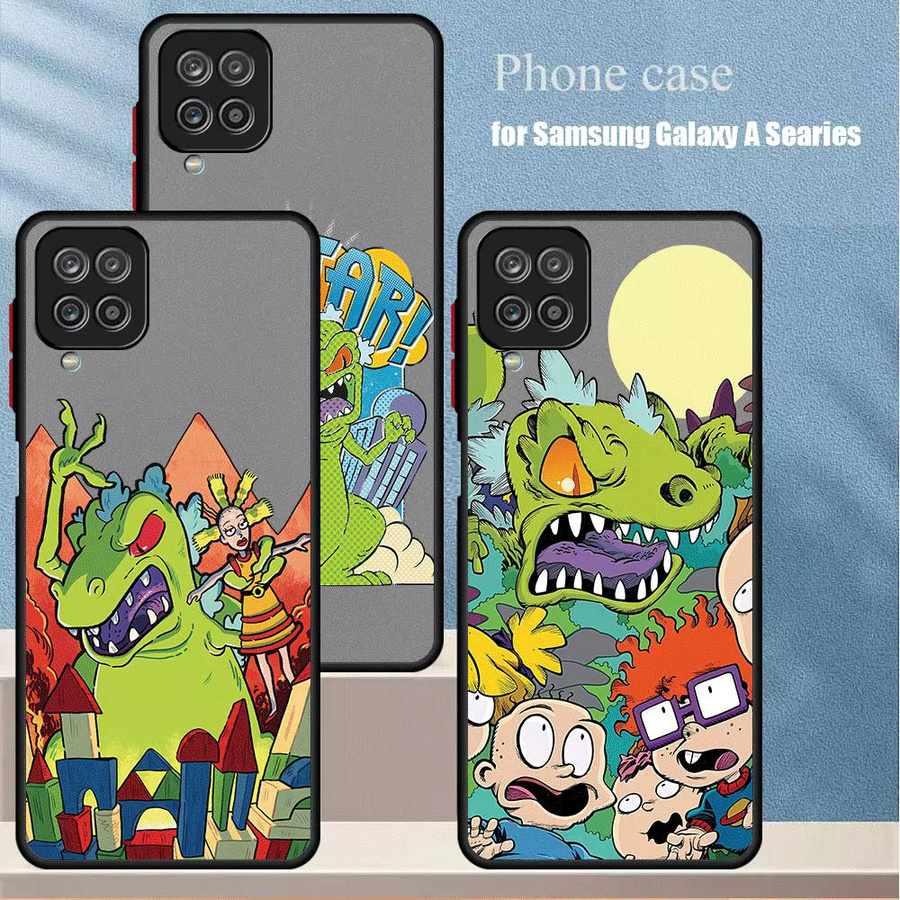 R-Rugrats Cartoon Reptar Handyhülle für Samsung Galaxy A14 A21s A22 A23 A24 A32 A33 A34 A50 A51 A53 A54 A70 A72 A73 5G in Multicolour - Bild 4