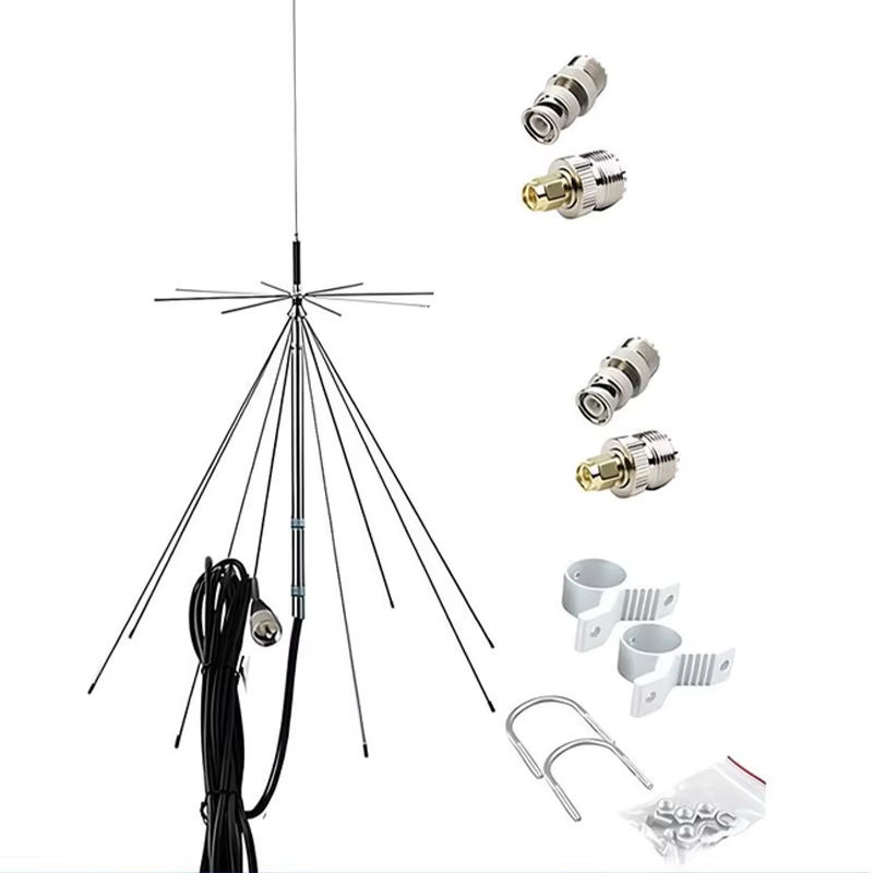 Diamond D3000N Discone-Antenne Breitband und UWB, VHF/UHF/SDR, 25-3000MHz, Silber, Anschluss PL259 und SO239-k - Bild 2