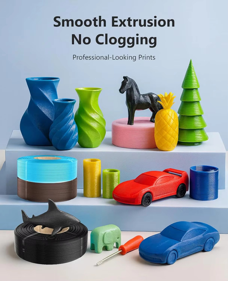JAYO PLA Filament 1,75 mm für FDM 3D-Drucker, 5,5 kg Nachfüllpack - Bild 6