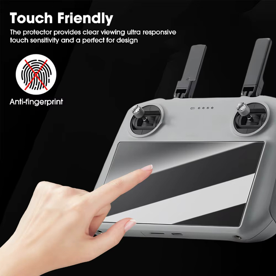 HD-Schutzfolien aus gehärtetem Glas für DJI RC und RC2 Controller, transparent, inklusive automatischem Ausrichtungsset - Bild 4