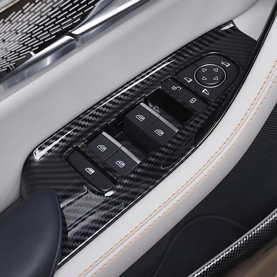 LHD Fensterheber Schalter Abdeckung für BYD Song Plus DM-i EV, Sealion 6 und Seal U Champion Edition (2021-2025) in Schwarz - Bild 3