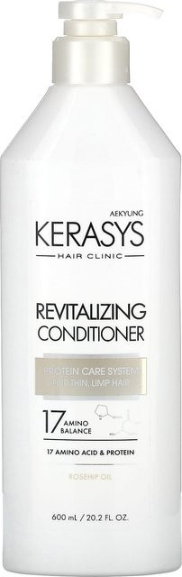 Kerasys Revitalisierende Spülung, 600 ml, feines Haar, Aminosäuren, Hagebuttenöl - Bild 1
