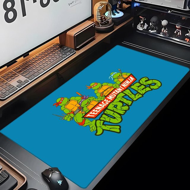Gaming-Mauspad Teenage Mutant Ninja Turtles in Schwarz und Blau, B/T/H: 90 x 40 x 0,2 cm - Bild 1