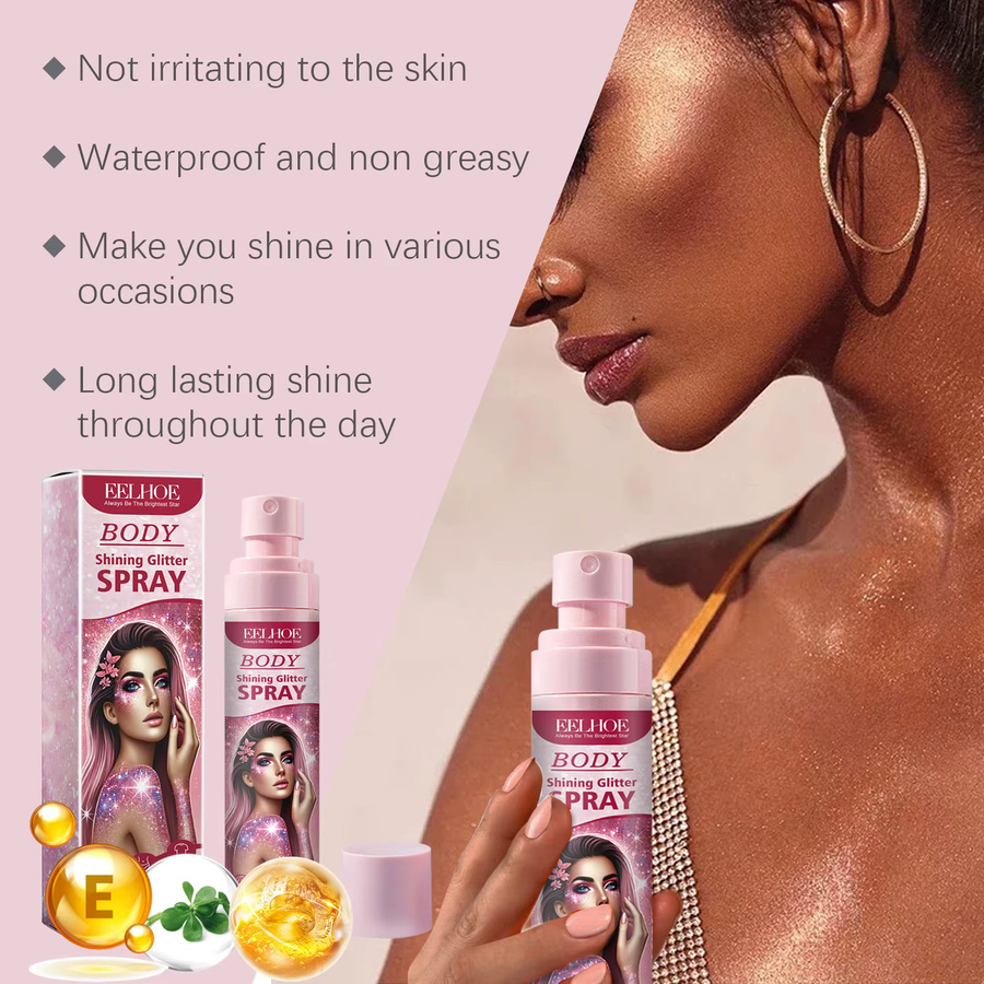 eelhoe Make-up-Glitzer-Spray, schimmernd, Unisex - Bild 4