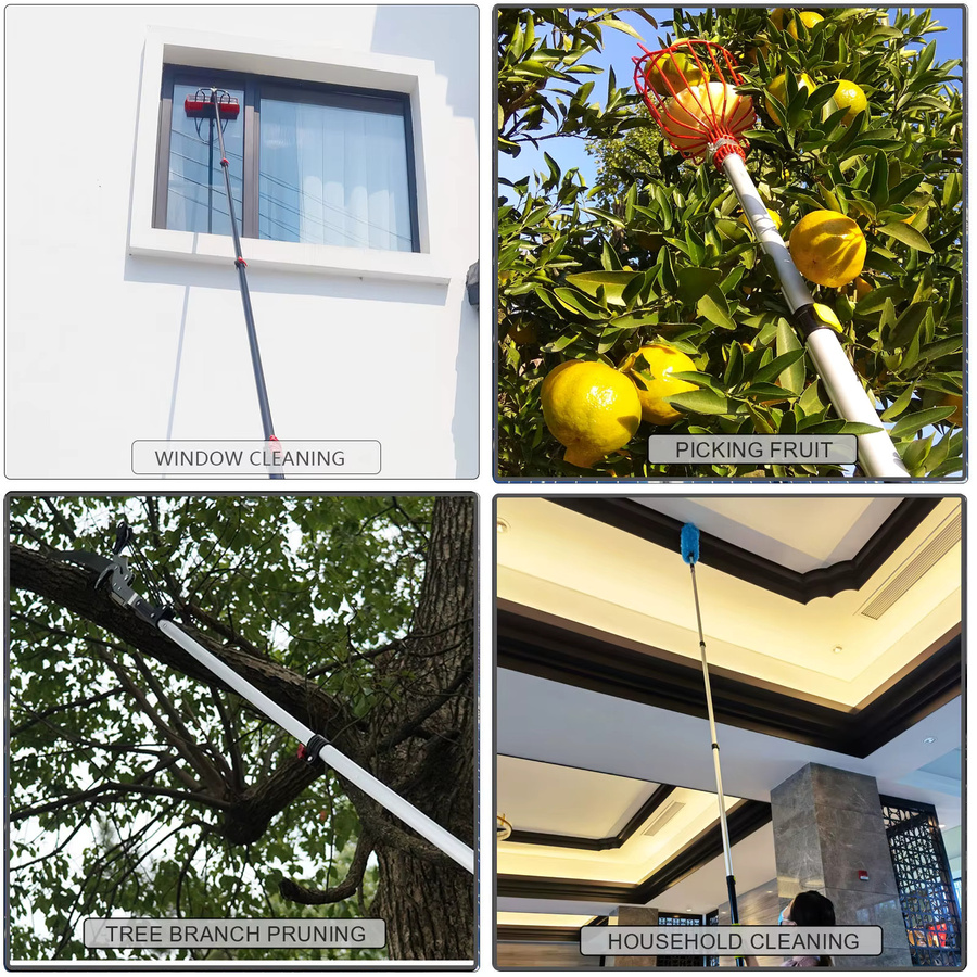 CNHOPOLE Teleskopstange aus Aluminium als ausziehbare Verlängerung für Reinigungs- und Malerarbeiten - Bild 3