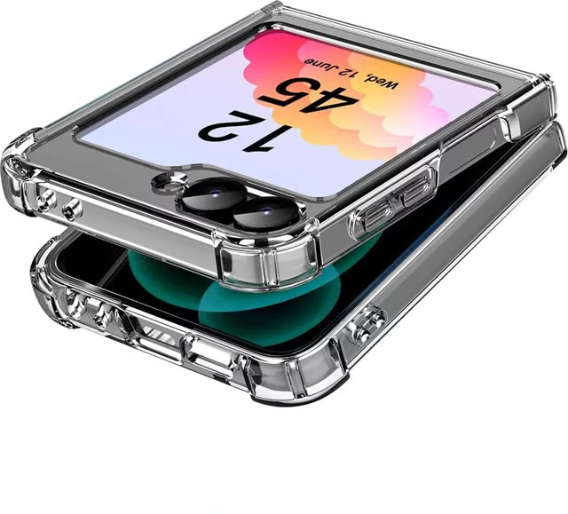 Transparente Schlanke Handyhülle aus Acryl für Samsung Galaxy Z Flip 7 fe, Z Flip 7, Z Flip 6, Z Flip 5 und Z Flip 4 - Bild 1