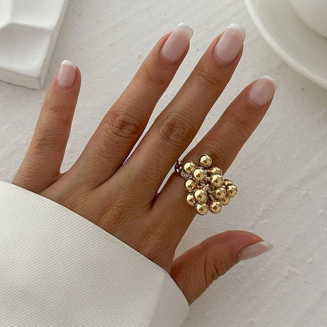 TuiYing Ring, Metall, Gold, Offen, Unisex - Bild 1