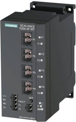 Siemens Industrial Ethernet Switch 6GK5200-4AH10-2BA3 Schwarz 100 Mbit/s LAN - Bild 1
