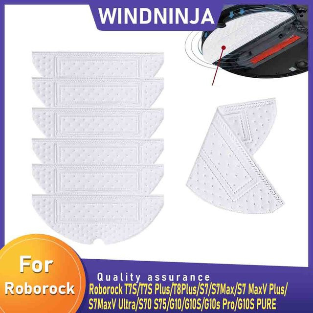 Einweg Mopp Tücher in Weiß für Roborock Roboter Staubsauger G10 G10S PRO S8 S7 S70 S75 S7Max T7S T8 Plus Zubehör Kit - Bild 1