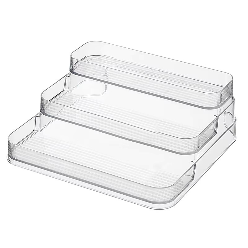 Transparenter Parfüm Organizer aus Acryl als mehrstöckige Display-Box und Desktop-Organizer für Parfüms und Figuren - Bild 2