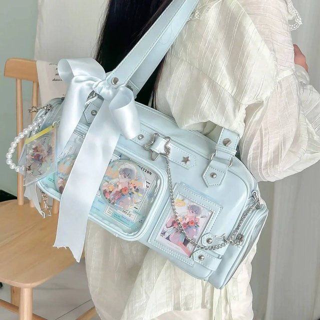 Umhängetasche Stern, Transparent, Unisex - Bild 1