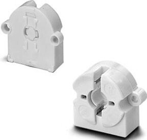 Houben Fassung G13 für Leuchtstoffröhren T8, Einbau, Weiß - Bild 1
