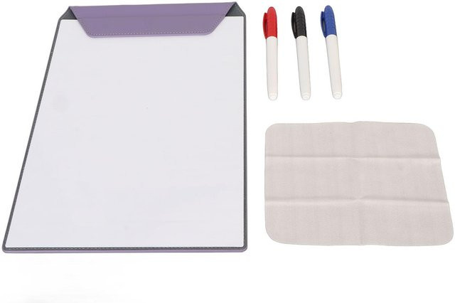 Igeteck Magnetisches Mini-Whiteboard A4, trocken abwischbar, Tischmodell, Farben: Schwarz, Rot, Blau, Weiß - Bild 1
