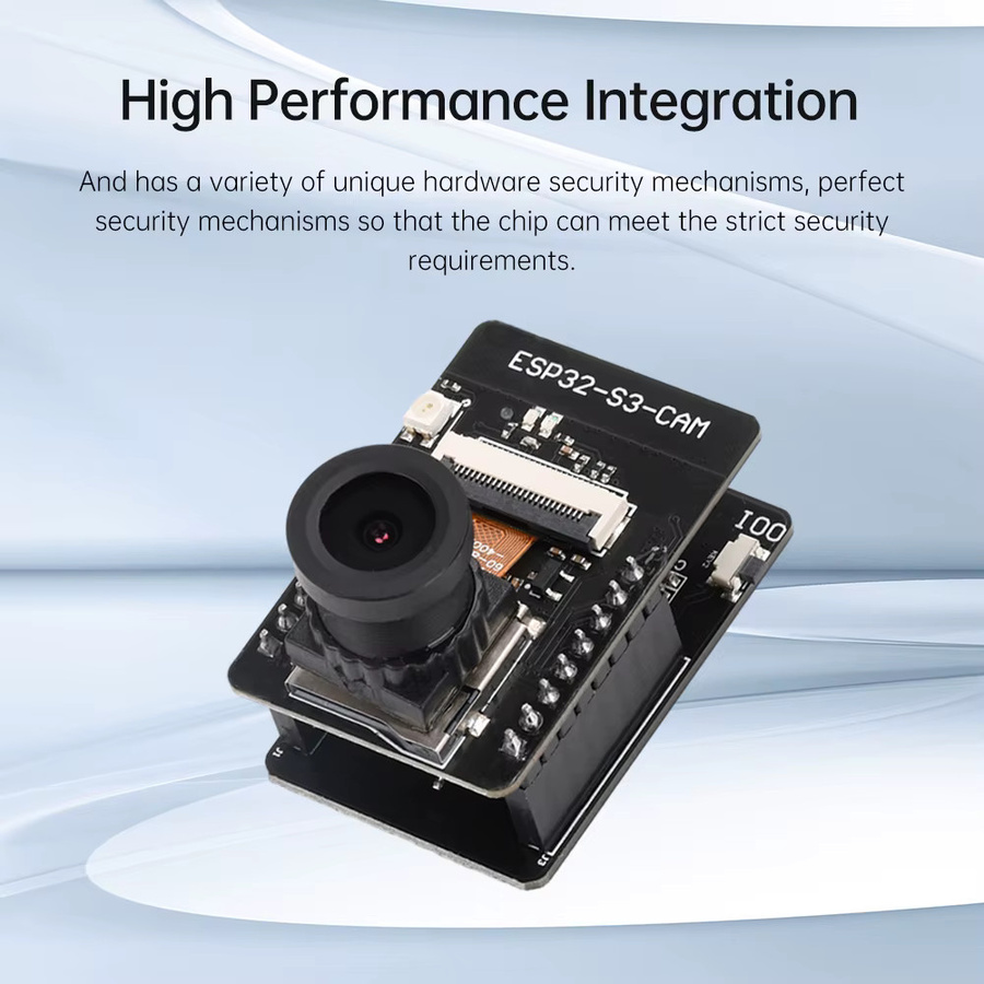 Gaqqee ESP32-S3-CAM WLAN-Bluetooth-Entwicklungsboard-Modul mit ESP32-S3-WROOM-1 N16R8 in Schwarz - Bild 4