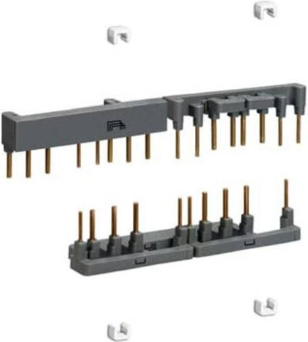 ABB 1SBN081018R2000 BEY16C-3 Connection Set für SD Stern-Dreieck-Anwendungen Verbindungsbrücke, Grau - Bild 1