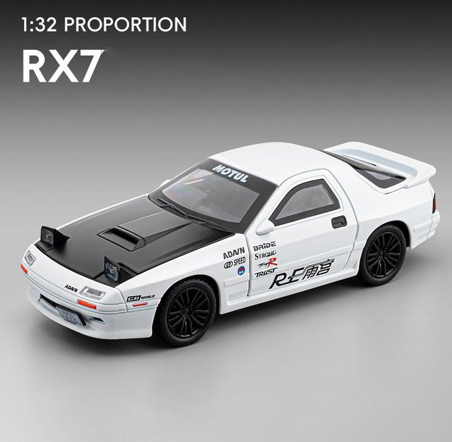 Linyi toy car Rx7 Supercar, Spielzeugauto Modell, 1:32, Metall, mit Ton und Licht, ab 14 Jahre - Bild 1