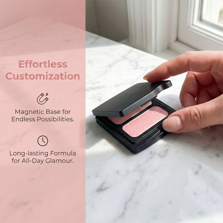 cheeryep Qianyan Spring Blooms Blush Palette Cold Brew, Baked Blush & Highlighter - Bild 6