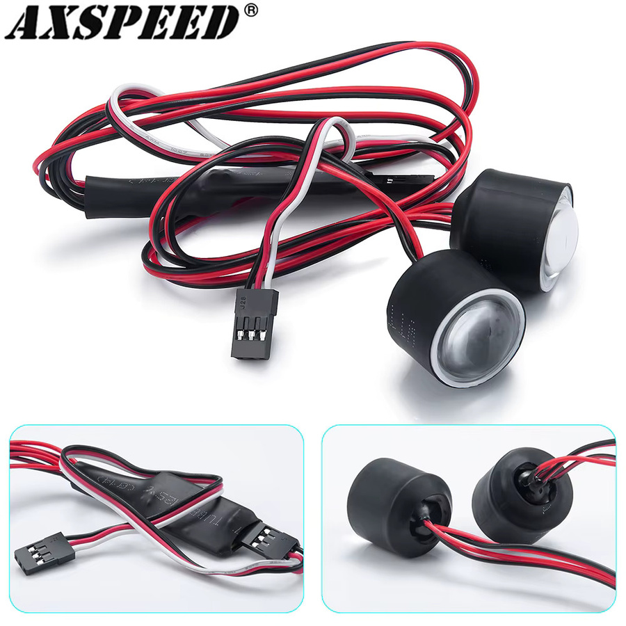 AXSPEED RC-Autoscheinwerfer, Frontstoßstangen-LED-Leuchten, 2 LEDs - Bild 2