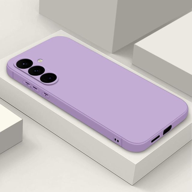 Weiche Silikon-Lanyard-Handyhülle für Samsung Galaxy S26 S25 S24 S23 Ultra FE A57 A17 A56 A55 A37 A15 A16 A25 5G in Violett - Bild 1
