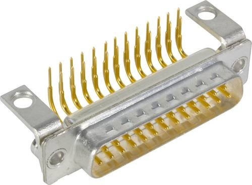 HARTING Steckverbinder 09 67 322 6801 09673226801 mit 25 Polen zum Löten in Silber - Bild 1