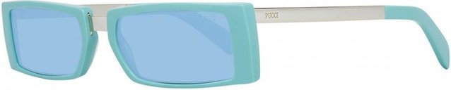 Emilio Pucci EP0126 Sonnenbrille, Vollrand, rechteckig, Kunststoff, Damen, Turquoise/Blue - Bild 1
