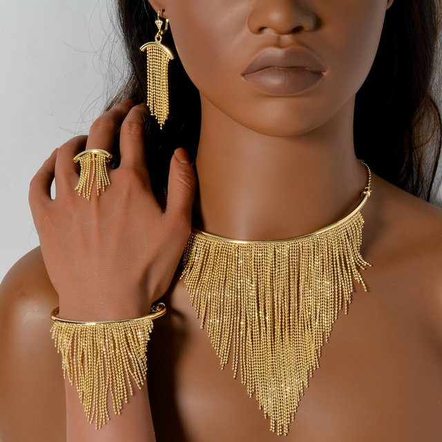 sny Schmuck-Set, Perle, Gold, Damen, Vintage - Bild 1