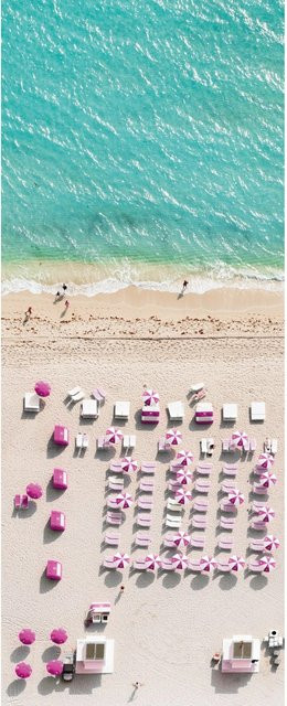 Komar Fototapete Vlies Pink Umbrella B: 100 cm, H: 250 cm - Bild 1