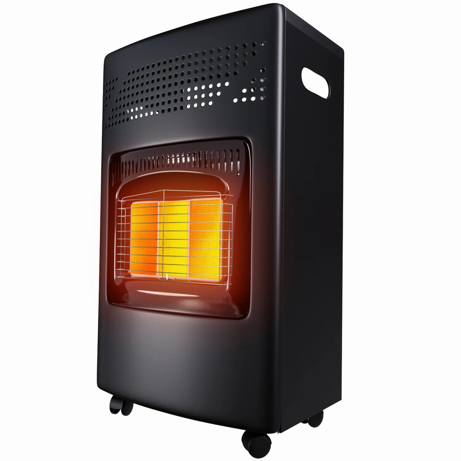 Tronitechnik Gasheizer Gasheizofen Heizstrahler mit 4,2 kW Leistung in Schwarz inklusive Gasdruckregler und Gasschlauch mit 3 Heizstufen - Bild 3