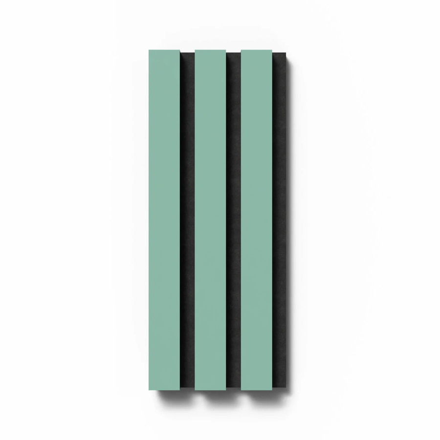 Akustikpaneel Denpanels Aquavert mit Streifenoptik in Schwarz aus Linoleum und Filz, B: 29,5 cm, H: 15 cm - Bild 2
