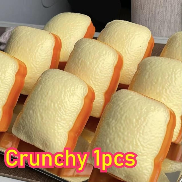 Crunch Squishy Toast, Slow Rise Squishy, beige - Bild 1